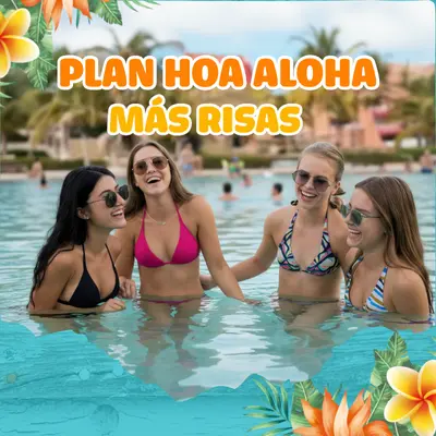 “Lo que todos queremos: playa, amigos y buen precio.”: el mismo splash, mejores risas.

PLAN MAS RISAS para 4 personas  Amigos + sol + agua = felicidad garantizada

INCLUYE:

 	    Pasadía para 4 personas ($140.000)
 	    Super picada el patrón para 4 personas + gaseosa ($ 102.000)
 	    Acceso 4 amigos al circuito acuático inflable ($ 40.000)
 	    Para refrescarte 1 Six pac de cervezas ($ 27.000)

TOTAL, A PAGAR POR LAS 4 PERSONAS $ 310.000

Ahora con nuestro plan más risas pagas solo $?77.500 por persona