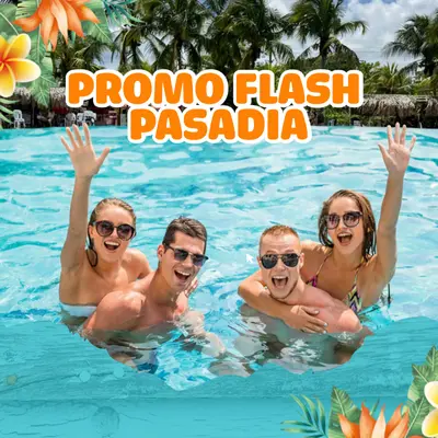  Aprovecha esta oportunidad única para disfrutar al máximo con tu parche o tu familia.


 	Paga 3 entradas y la 4.ª persona entra GRATIS.

 	Disponible los jueves y viernes para que disfrutes la experiencia los fines de semana (sábados y domingos) hasta el 31 de octubre de 2025.

Piscinas, toboganes, parque acuático, comida deliciosa y toda la diversión de Playa Hawai 
 ¡Arma tu grupo y no te pierdas esta oportunidad!
Términos y Condiciones – Promo Flash Pasadía

 	Válido únicamente para compras realizadas los jueves y viernes durante el mes de octubre de 2025. 
 	Aplica para el disfrute de la promoción únicamente los fines de semana (sábados y domingos) hasta el 31 de octubre de 2025. 
 	La promoción consiste en pagar 3 entradas y la 4.ª persona entra gratis. 
 	Valor total del paquete: $135.000 COP por las 4 entradas. 
 	Se aplica para todas las edades. 
 	No acumulable con otras promociones, descuentos o convenios. 
 	La compra debe realizarse de manera conjunta para el grupo de 4 personas. 
 	Promoción no reembolsable ni transferible. 
 	Playa Hawai se reserva el derecho de modificar o finalizar la promoción sin previo aviso en caso de fuerza mayor o cambios operativos.