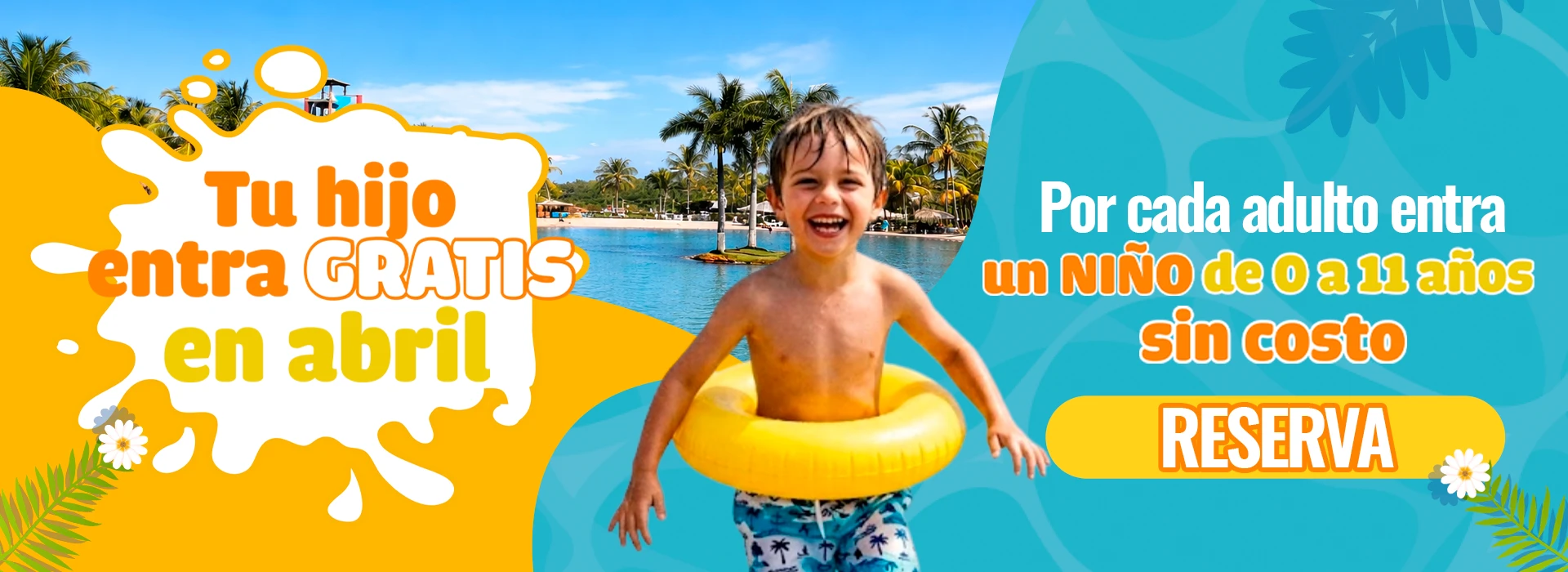 banner mes niños playa hawai