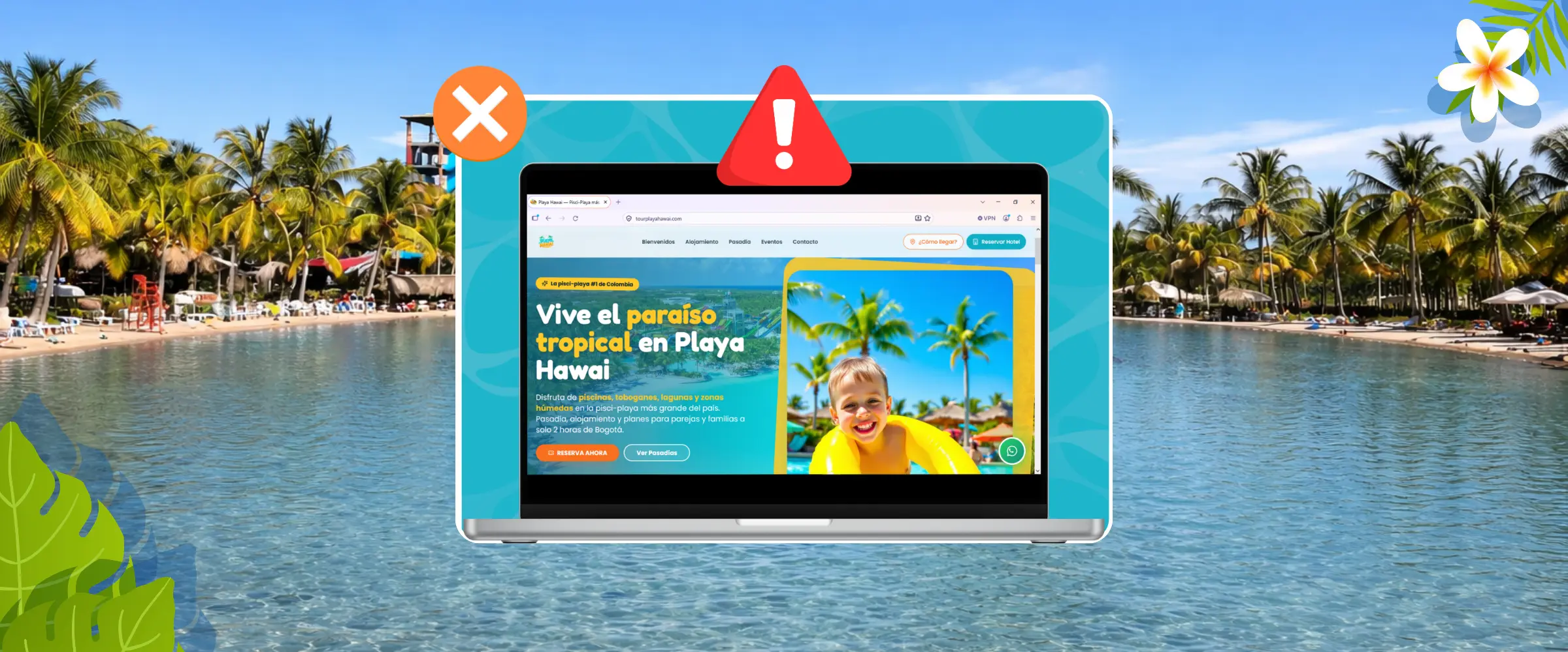 No realices compras, reservas ni pagos a través de este sitio.